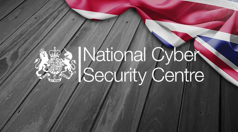 NCSC Logo and flag on background
