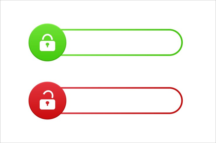 Website SSL certificate lock for data cyber security